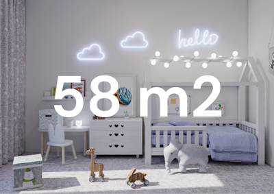 58 nm lakás